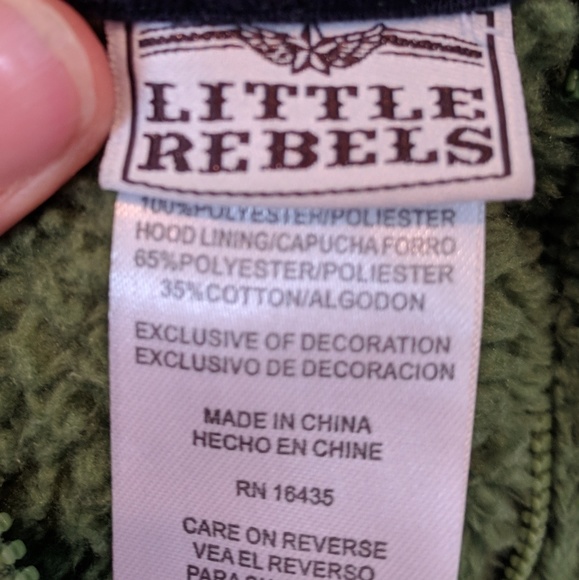 Little Rebels cozy & fuzzy dinosaur jacket 24 mos - Picture 5 of 5